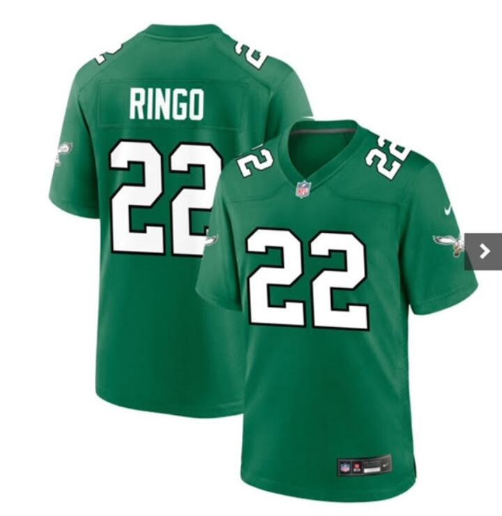 Men Philadelphia Eagles #22 Ringo 2024 Nike Green Game NFL Jersey